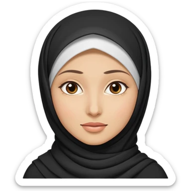 Kadın kapalı  sticker