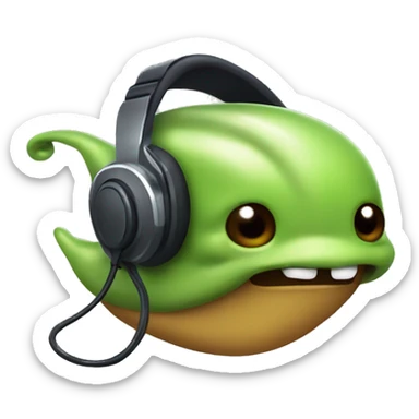 slug with controller and headset sticker