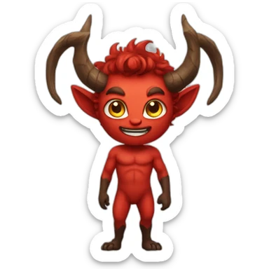 Devil faun sticker