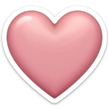 Brownish pink heart sticker