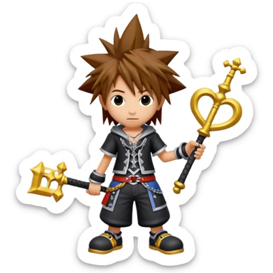sora de kingdom hearts sticker