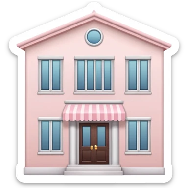 Light Pale Pink Building Lease sticker