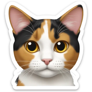 Calico cat sticker