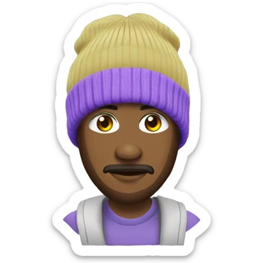 man super swag beanie sticker