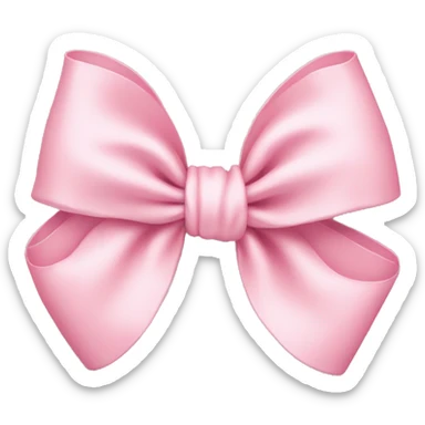Light pink bows sticker