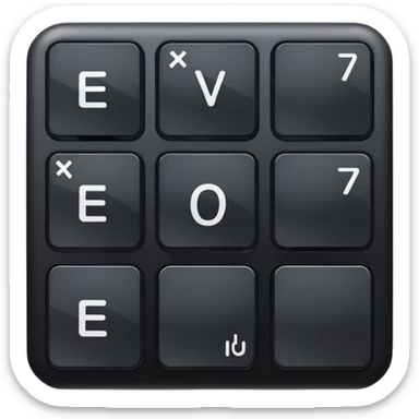 Keyboard Key sticker