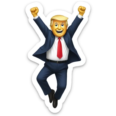 trump dancing sticker