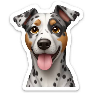 pointer heeler spotted dog sticker