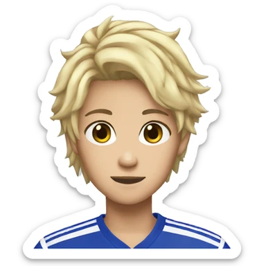Anime soccer Chelsea sticker
