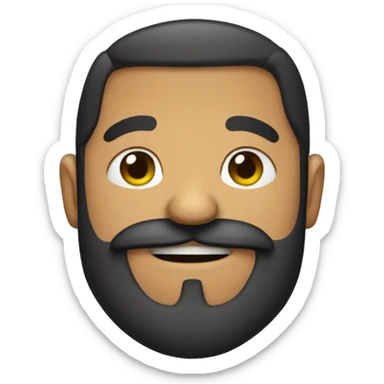 mex man beard thumb up sticker