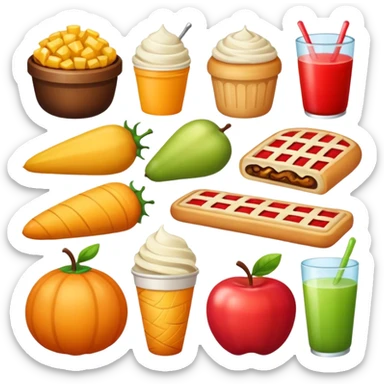 create some lunch emojis for slack sticker