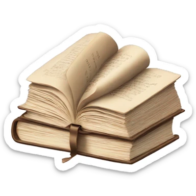 book with title learning english sticker