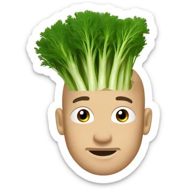 Chopped dill sticker