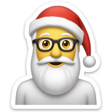 père noël qui porte un logo du site wiin.io sticker