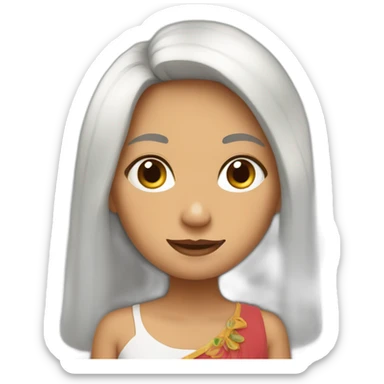 Bonita trigueña sticker