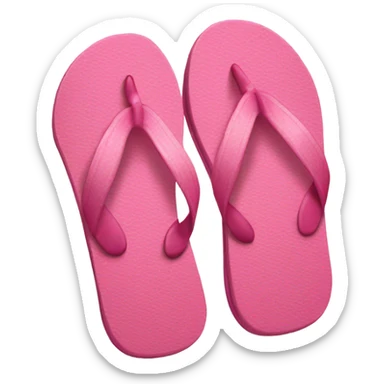 pink flip flops sticker