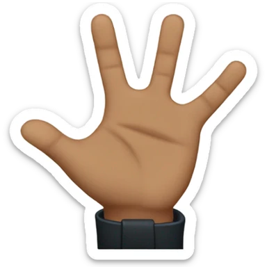 Put your hands up sticker