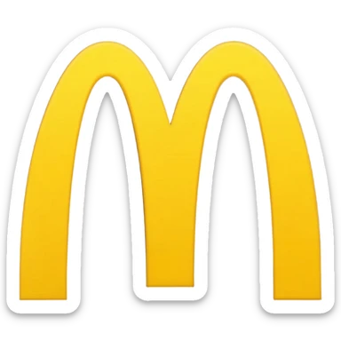 McDonald's coffee packet sticker