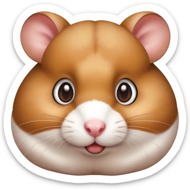 hamster so hungry sticker