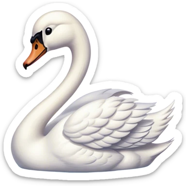 Swan sticker