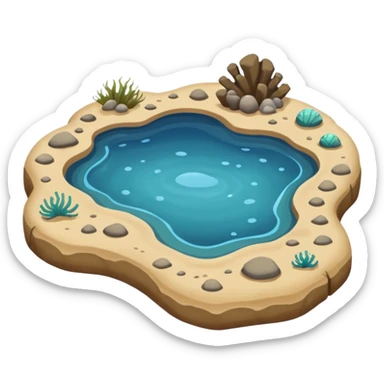 Tide pool sticker