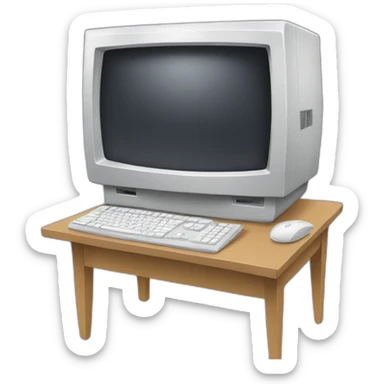 a computer on a computer sticker