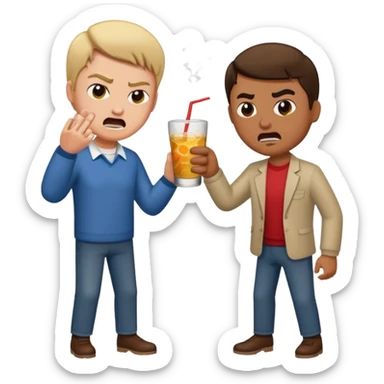 Drinking but slapping someone  sticker