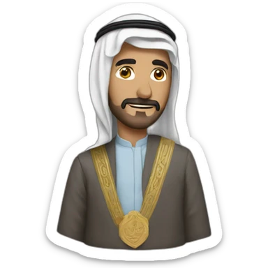 un grand arabe maigre sticker