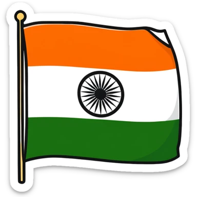 Indian flag sticker