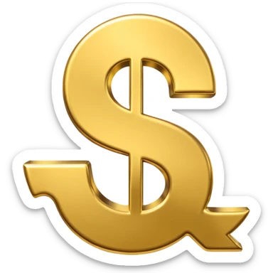 Symbole de currency en or en forme de lettre F précise, seul, 3D, brillant, style emoji simple et lisible sur fond uni. pas une autre lettre

Fcoins sticker