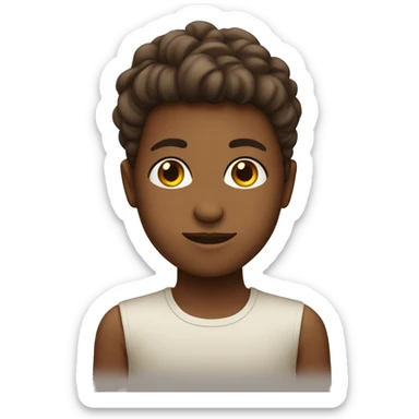 Brown girl dating white boy sticker