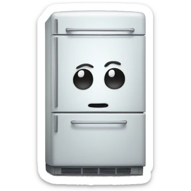 refrigerator with legs sticker