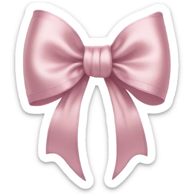 Pink bow sticker
