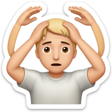 The feeling you get when you have to do work, when you are at your limits, or else you will face a harsh consequence. sticker