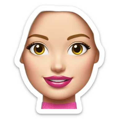margot robbie as barbie sticker
