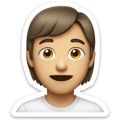 Embarrassed face sticker