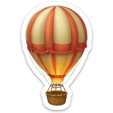 hot-air balloon sticker