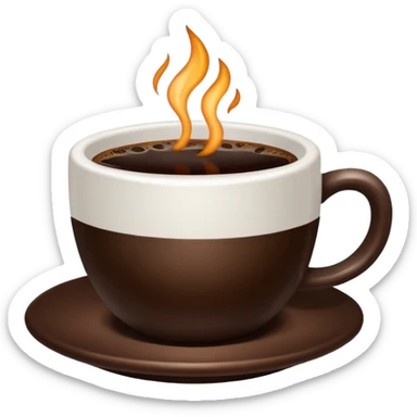 A cup of coffee  sticker