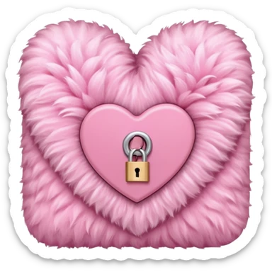 pink diary, girly, fluffy, light pink  sticker