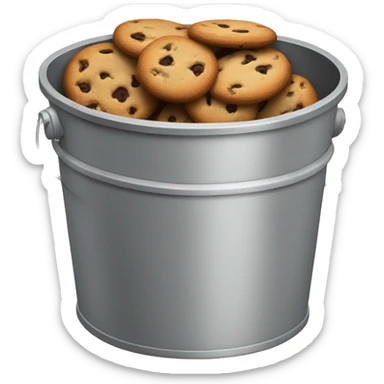 Bucket of cookies sticker