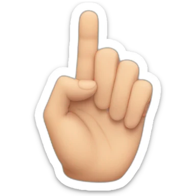 Hand heart simbol  sticker