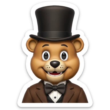 Freddy Fazbear from FNAF sticker