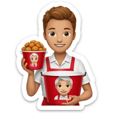 A KFC with 🥹 this for the face sticker