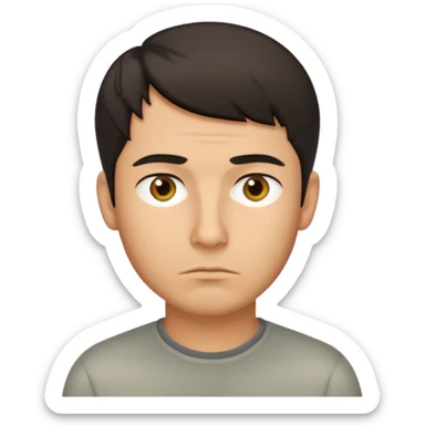 thinking guy sticker