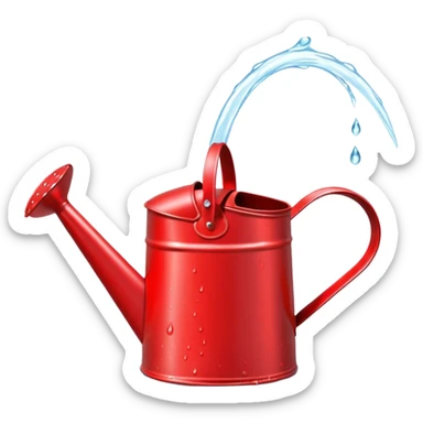 red Watering Can sticker