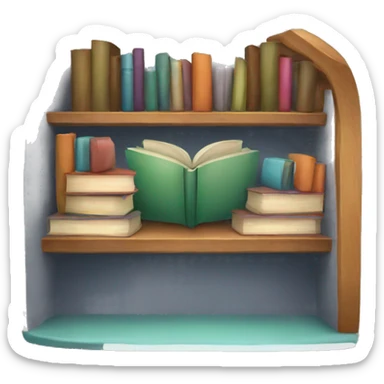 Books nook sticker