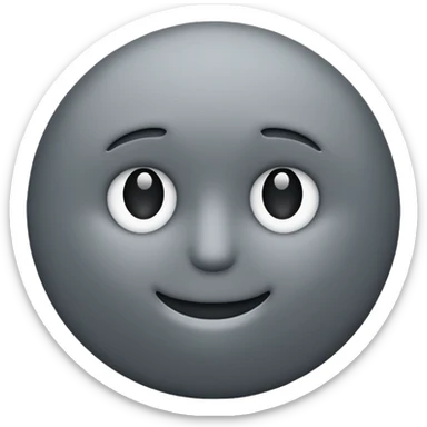 gray circle emoji without any face or dots or anything, just gray circle sticker
