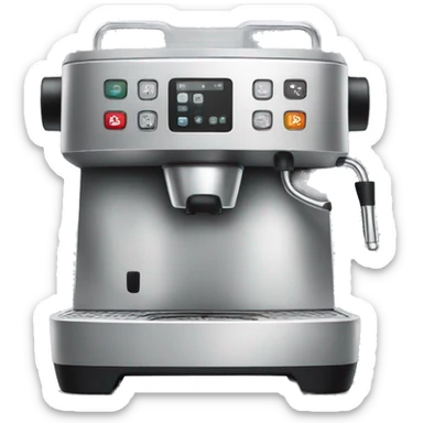 Coffee machine sticker
