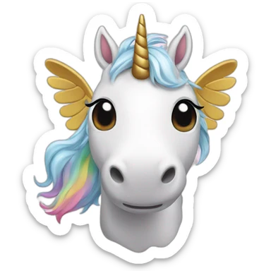 Unicorn with wings sticker