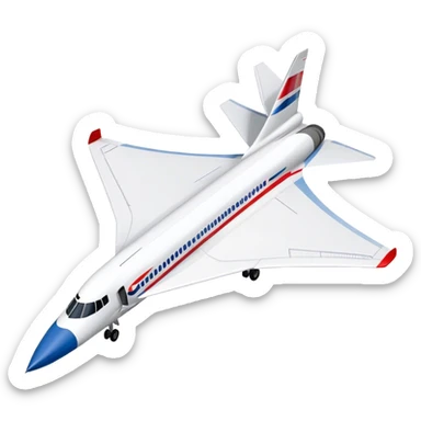 Concorde - British Airways (Model Year: 2020) (Iconic colour: White with blue and red) sticker